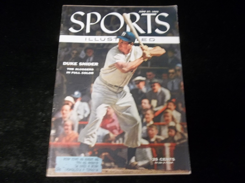 June 27, 1955 Sports Illustrated- Duke Snider Cover