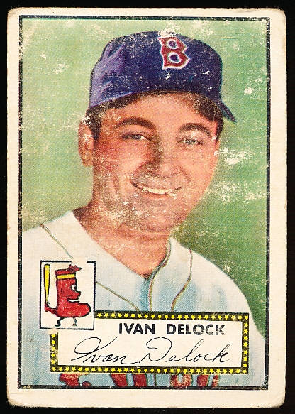 1952 Topps Baseball- #329 Ivan Delock, Red Sox- Hi#