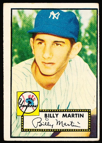 1952 Topps Baseball- #175 Billy Martin RC, Yankees