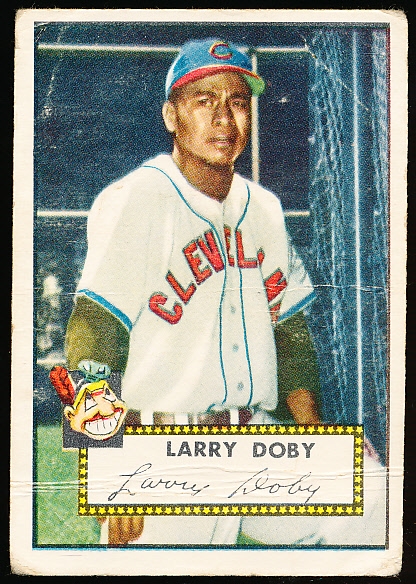 1952 Topps Baseball- #243 Larry Doby, Cleveland- Hall of Famer