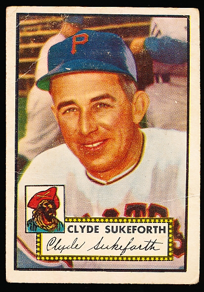 1952 Topps Baseball- Hi#- #364 Clyde Sukeforth, Pirates