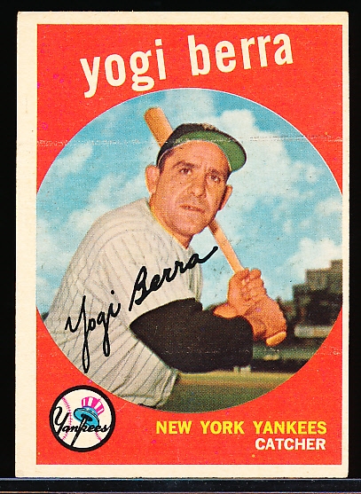 1959 Topps Baseball- #180 Yogi Berra, Yankees