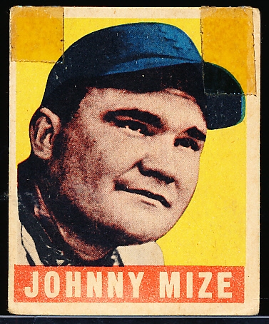 1948/49 Leaf Baseball- #46 Johnny Mize, Giants- Hall of Famer!