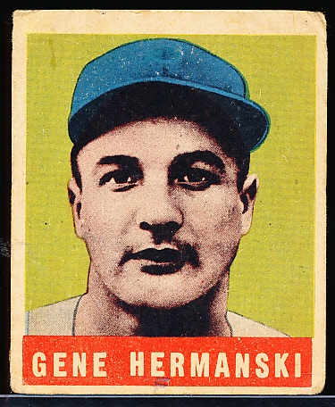 1948/49 Leaf Baseball- #102 Gene Hermanski, Brooklyn Dodgers- Normal Full name front