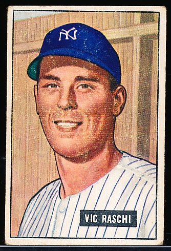 1951 Bowman Baseball- #25 Vic Raschi, Yankees