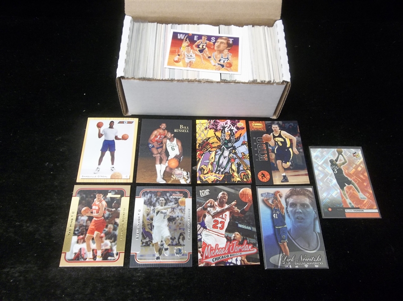 Lot Detail Basketball Star Card Lot 350 Stars Incl 1990s And 2000