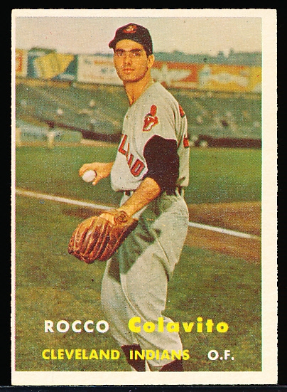 Lot Detail 1957 Topps Bb 212 Rocky Colavito RC