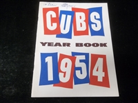 1954 Chicago Cubs Yearbook