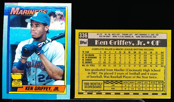 1990 Topps Baseball- #336 Ken Griffey Jr- 30 Cards