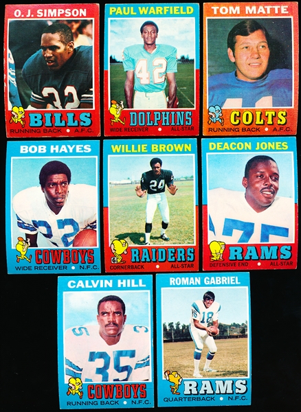 1971 Topps Football- 70 Diff