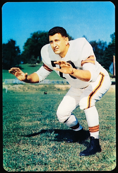 1955 Cleveland Browns NFL Giant Postcard- Don Colo