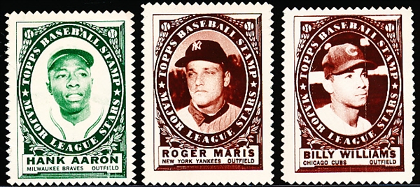 1961 Topps Baseball Stamps- 3 Stamps