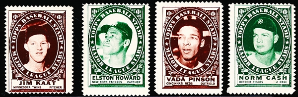 1961 Topps Bb Stamps- 40 Asst