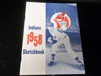 1958 Cleveland Indians MLB Sketchbook- Herb Score Cover