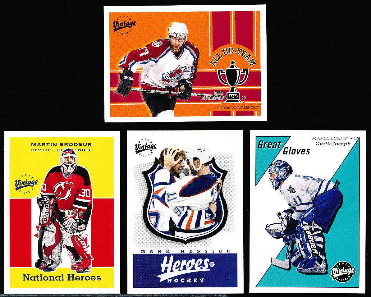 Lot Detail Upper Deck Vintage Hockey Diff Inserts