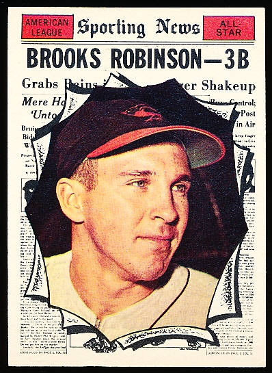 1961 Topps Bb- #572 Brooks Robinson AS- Hi#