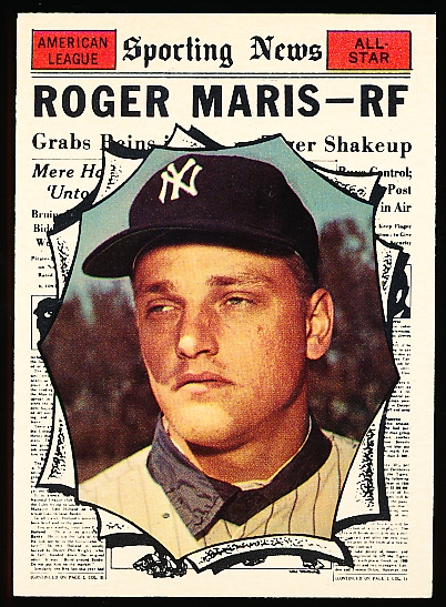 1961 Topps Bb- #576 Roger Maris AS- Hi#