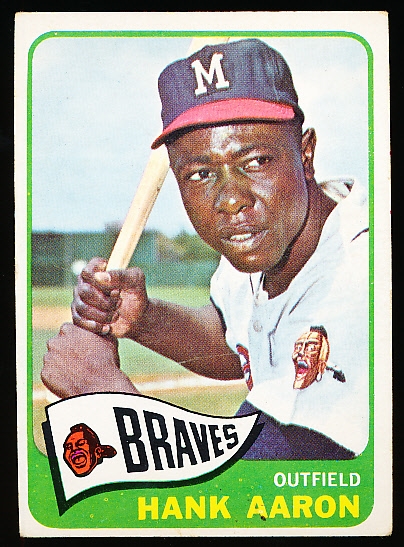 1965 Topps Bb- #170 Hank Aaron, Braves