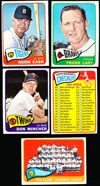 1965 Topps Bb- 5 Diff