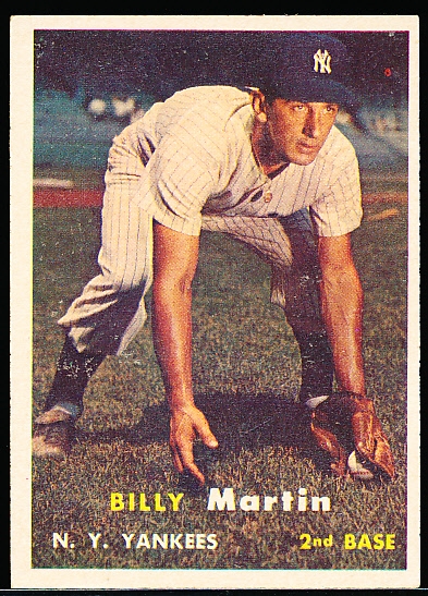 1957 Topps Bb- #62 Billy Martin, Yankees