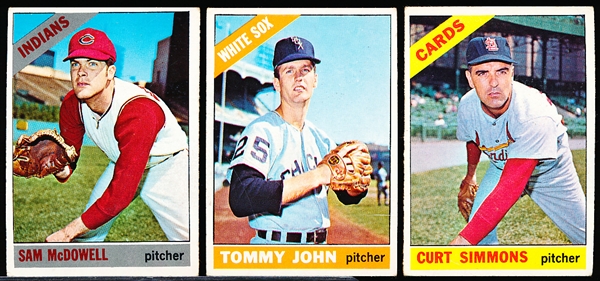 1966 Topps Baseball- 3 Diff
