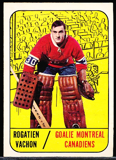 1967-68 Topps Hockey- #75 Rogie Vachon, Montreal