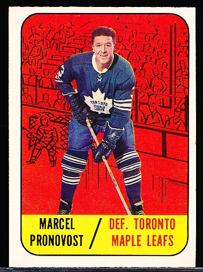 1967-68 Topps Hockey- #81 Marcel Pronovost, Toronto