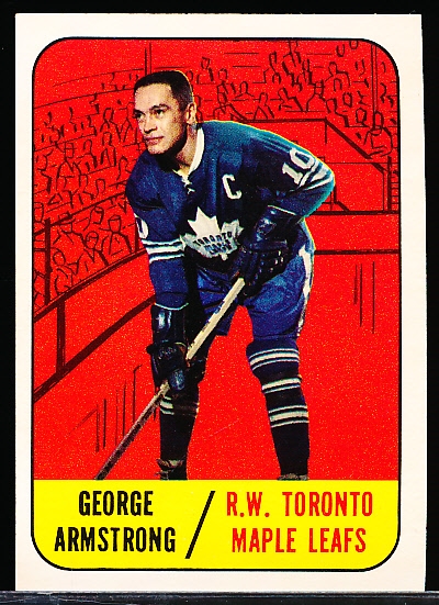 1967-68 Topps Hockey- #83 George Armstrong, Toronto