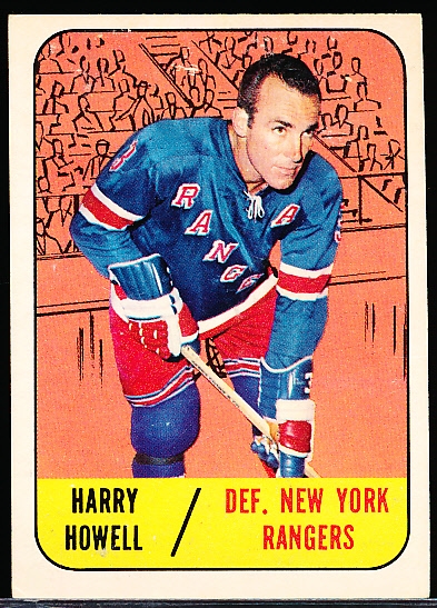 1967-68 Topps Hockey- #84 Harry Howell, Rangers