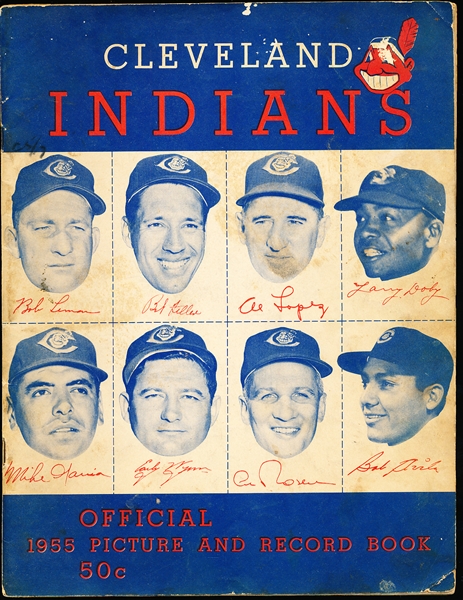 1955 Cleveland Indians Baseball Yearbook (Picture and Record Book)
