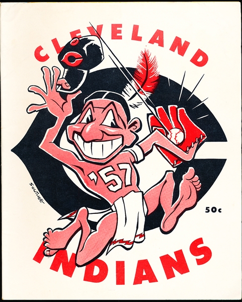 1957 Cleveland Indians Baseball Yearbook