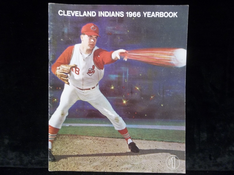 1966 Cleveland Indians Baseball Yearbook- Sam McDowell Cover! 