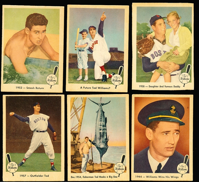 1959 Fleer Ted Williams Bb- 11 Cards