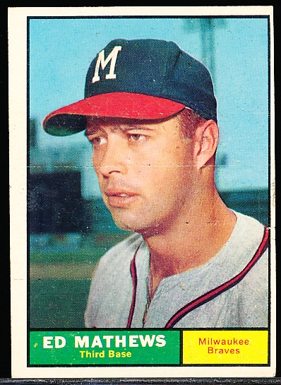 1961 Topps Bb- #120 Ed Mathews, Braves