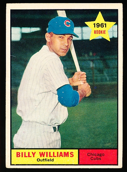 1961 Topps Bb- #141 Billy Williams, Cubs RC