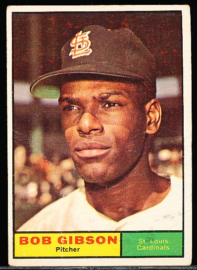 1961 Topps Bb- #211 Bob Gibson, Cardinals