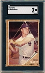 1962 Topps Baseball- #1 Roger Maris, Yankees- SGC 2 (Good)