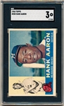 1960 Topps Baseball- #300 Hank Aaron, Braves- SGC 3 (Vg)