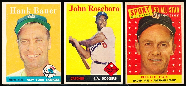 1958 Topps Bb- 5 Diff