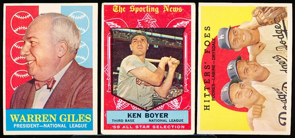 1959 Topps Bb- 6 Diff