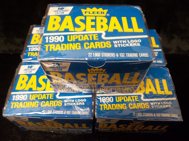 1990 Fleer Update Bsbl.- 5 Complete Factory Sets