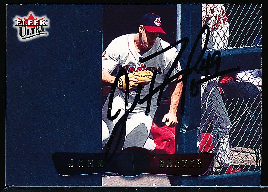 Autographed 2002 Ultra Bsbl. #121 John Rocker, Indians