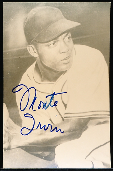 Autographed Monte Irvin MLB/Negro Leagues Postcard