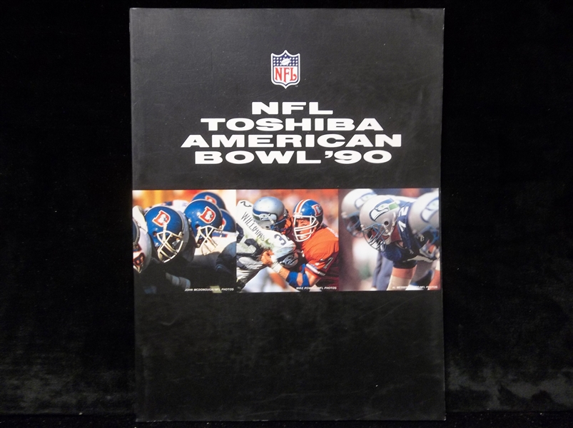 August 5, 1990 Toshiba American Bowl NFL Program- Broncos vs. Seahawks @ the Tokyo Dome