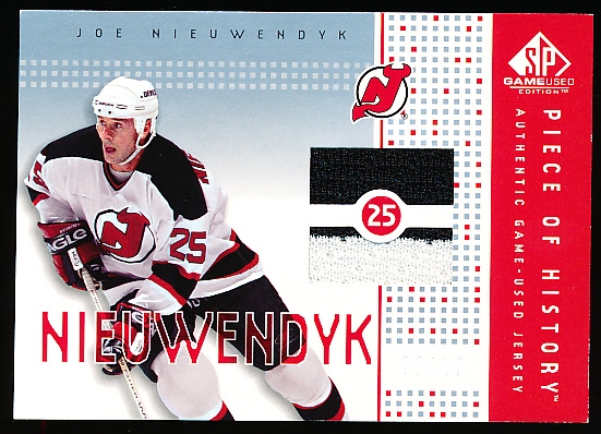 2002-03 SP Game Used Hockey- “Piece of History Rainbow”- #PH-JN Joe Nieuwendyk, Devils- #07/10