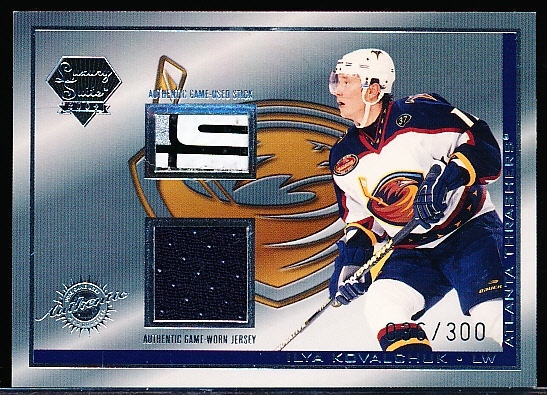 2003-04 Pacific Luxury Suite Hockey- #2 Ilya Kovalchuk JSY/Stick Combo, Thrashers- #36/300