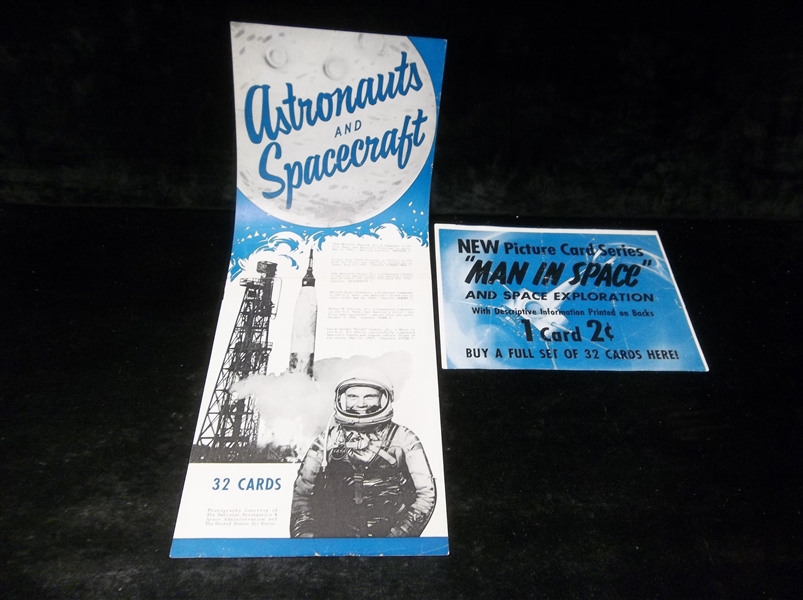 1960’s Exhibit Supply Co. “NASA” or “Man in Space” 7-5/16” x 19-3/8” Vending Machine Display Poster