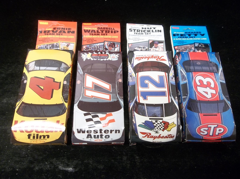 1992 Traks Race Products- 4 Diff. High Gloss Factory Sealed Team Sets of 25 Cards