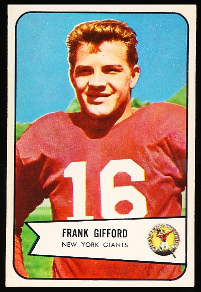 1954 Bowman Football- #55 Frank Gifford, Giants