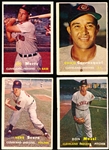 1957 Topps Bb- 4 Diff Cleve Indians